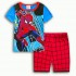 Vêtements de maison Spider-Man à manches courtes pour enfants, ensemble pyjama Marvel pour enfants d'âge moyen
