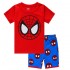 Spider-Man – vêtements de maison à manches courtes, ensemble pyjama Marvel pour enfants d'âge moyen