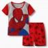 Spider-Man – vêtements de maison à manches courtes, ensemble pyjama Marvel pour enfants d'âge moyen