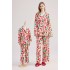 Pyjama identique de Taylor Swift, fête d'écureuil sur le thème de noël en coton brossé en bambou, vêtements de maison Parent-enfant Taylor Swift