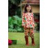 Pyjama identique de Taylor Swift, fête d'écureuil sur le thème de noël en coton brossé en bambou, vêtements de maison Parent-enfant Taylor Swift