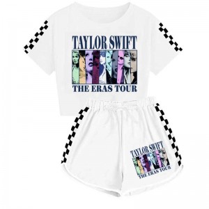 Ensemble pyjama de sport t-shirt et short Taylor Swift pour garçons et filles