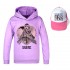 Taylor Swift Sweat à capuche + chapeau pour garçons et filles Pyjama Taylor Swift et visière rose