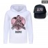 Taylor Swift Sweat à capuche + chapeau pour garçons et filles 4 couleurs Pyjama Taylor Swift et visière rose ou noire