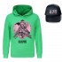 Taylor Swift Sweat à capuche + chapeau pour garçons et filles 4 couleurs Pyjama Taylor Swift et visière noire