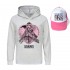 Taylor Swift Sweat à capuche + chapeau pour garçons et filles 4 couleurs Pyjama Taylor Swift et visière rose