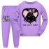 Taylor Swift Ensemble pantalon long à manches longues pour enfants Ensemble de pyjama Taylor Swift fille