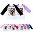 Taylor Swift T-shirt à manches trois-quarts pour enfants Pyjama multicolore pour garçons et filles