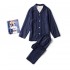 Pijama de pareja de gasa de doble capa de algodón peinado sin costura de estilo japonés