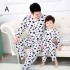 Pantalones de manga larga de seda de sección delgada Pijamas familiares para padres e hijos al por mayor