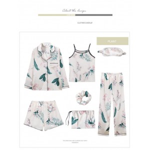 sexy sling ice Satin pijamas para senoras, mujer pijamas 7 sets