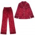 Conjuntos de pijama tipo cárdigan de dos piezas casuales conjuntos de ropa de dormir de seda de hielo de gran tamaño